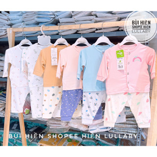 [Lullaby] Bộ quần áo sơ sinh chất petit cho bé nhiều màu xinh xắn hãng Lullaby