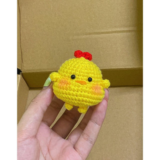 móc khóa gà con len handmade 🐣