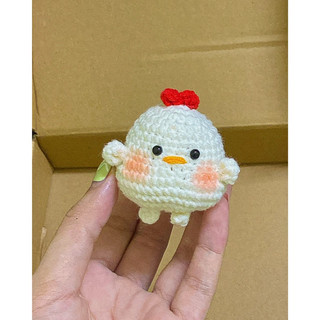 móc khóa gà con len handmade 🐣