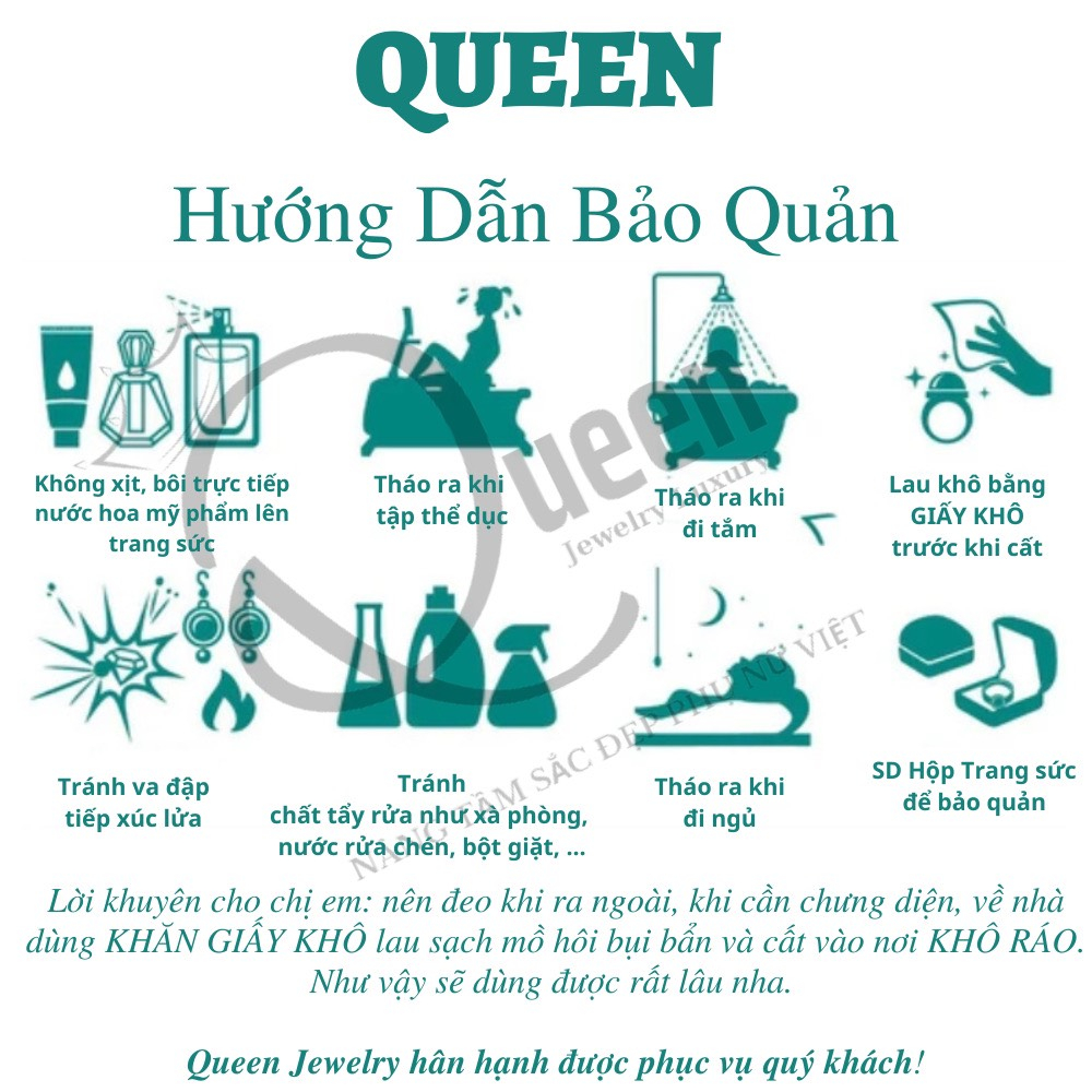 Nhẫn 4 Tầng Đá Nhiều Màu Dễ Thương Đủ Size - Trang Sức Queen