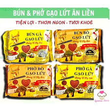 (Combo 10 gói) Bún phở gạo lứt ăn liền vị bò gà gia vị Tây Bắc tiện lợi
