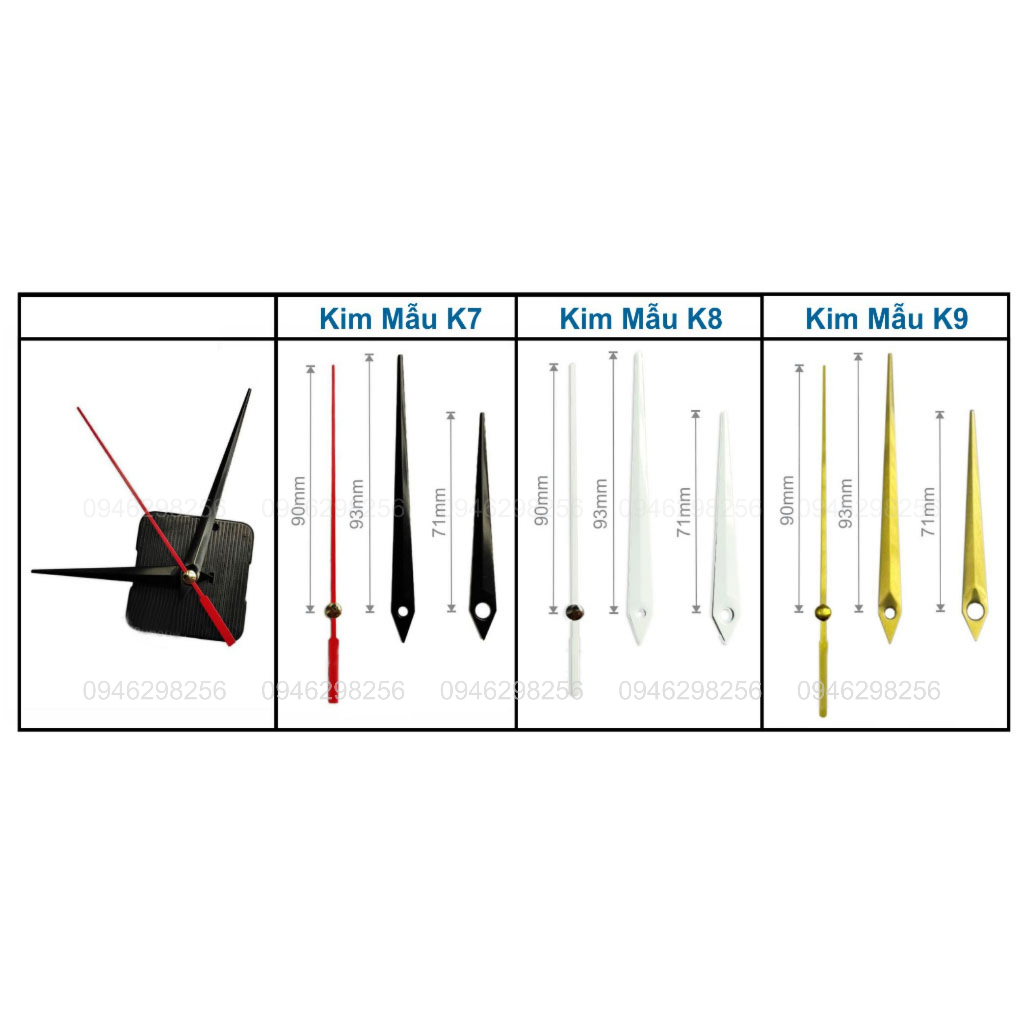 Máy đồng hồ treo tường Nhật kim trôi