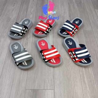 Dép thái lan bé trai đi êm bền có họa tiết kẻ mới đi êm mềm nhẹ KT07