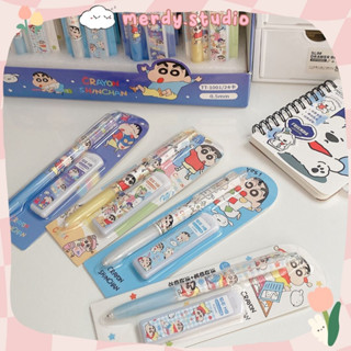  Bộ bút chì bấm và hộp ngòi chì Shin-chan 