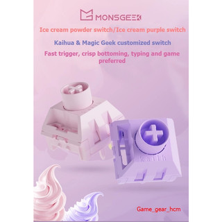 Switch akko lẻ ice cream powder, ice cream purple, mới 100%