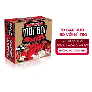 Thùng mì Kokomi đại một gói rưỡi tôm chua cay chanh ớt