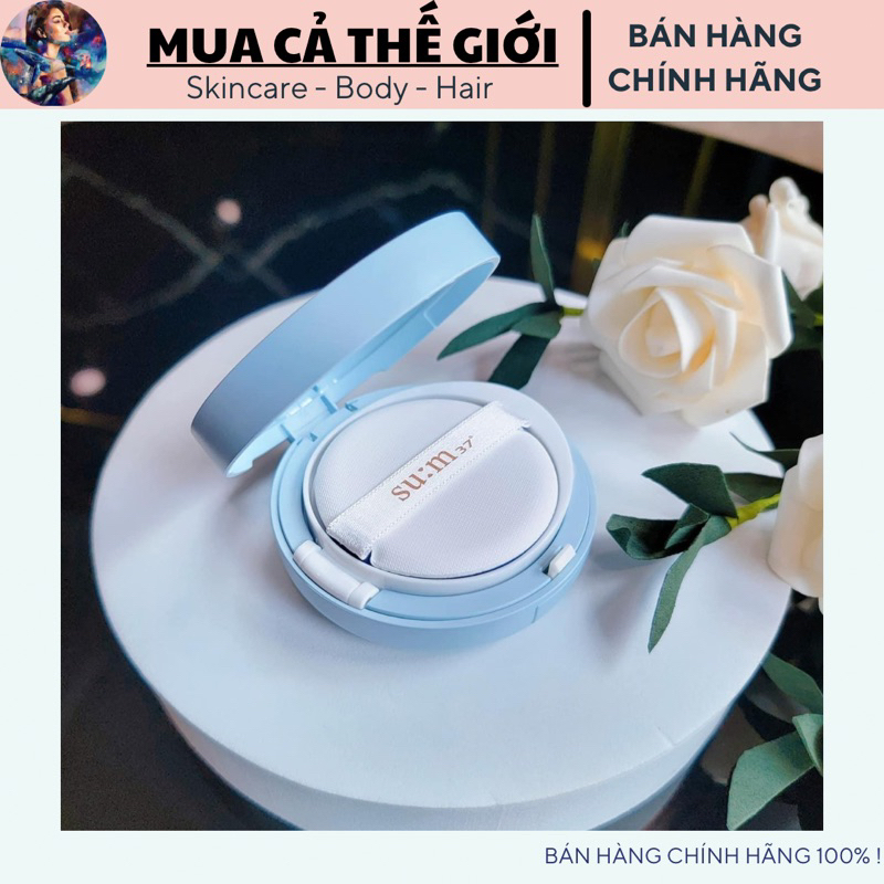 Cushion Su:m37 Watter Full CC Cushion Perfect Finish Spf50+