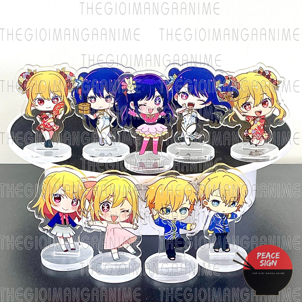 Standee mini OSHI NO KO Đứa Con Của Thần Tượng mica acrylic Mô hình anime chibi trang trí