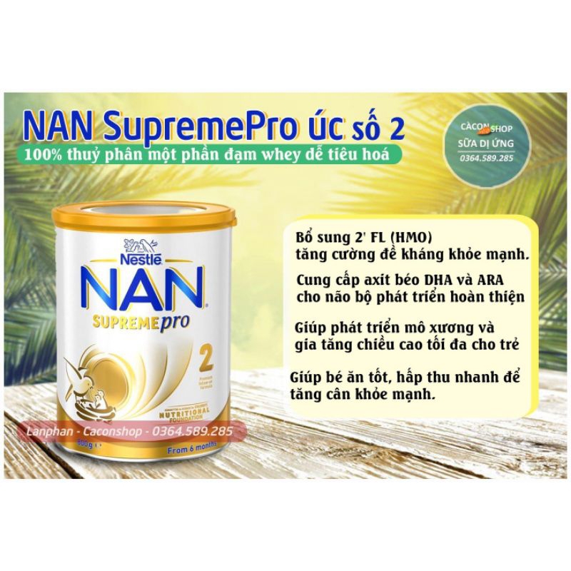 SỮA NAN SUPREME ÚC 800g