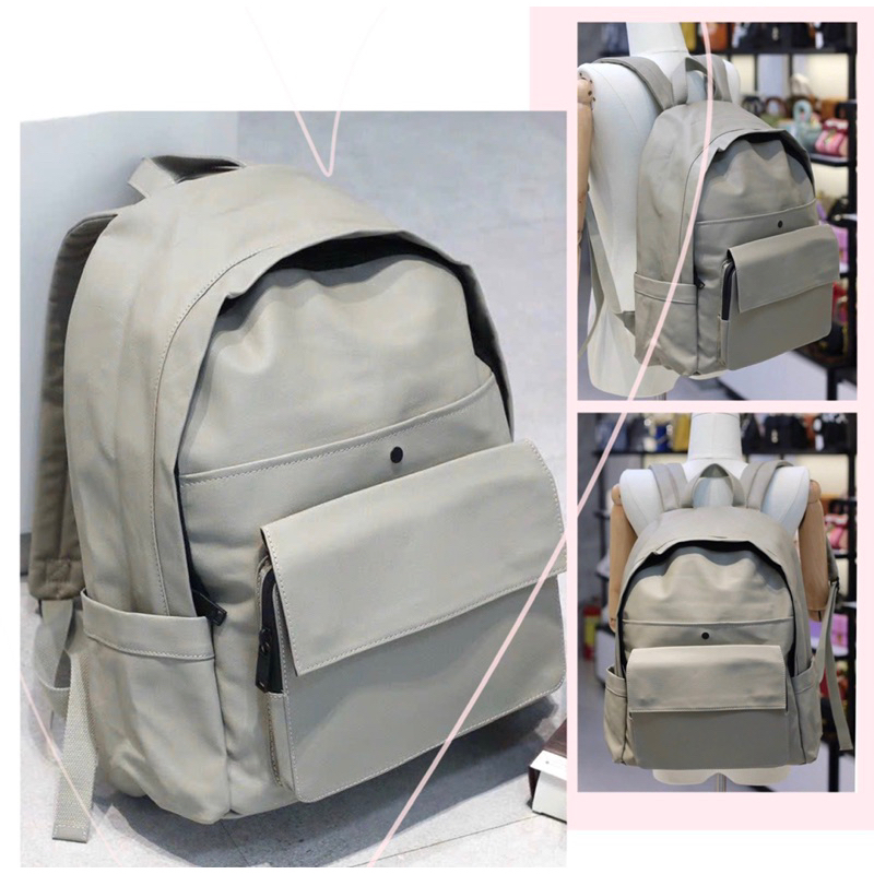 TNS - Balô form vuông [HOTTREND] ZR backpack-[BALO NAM XUẤT XỊN]-màu xám classic