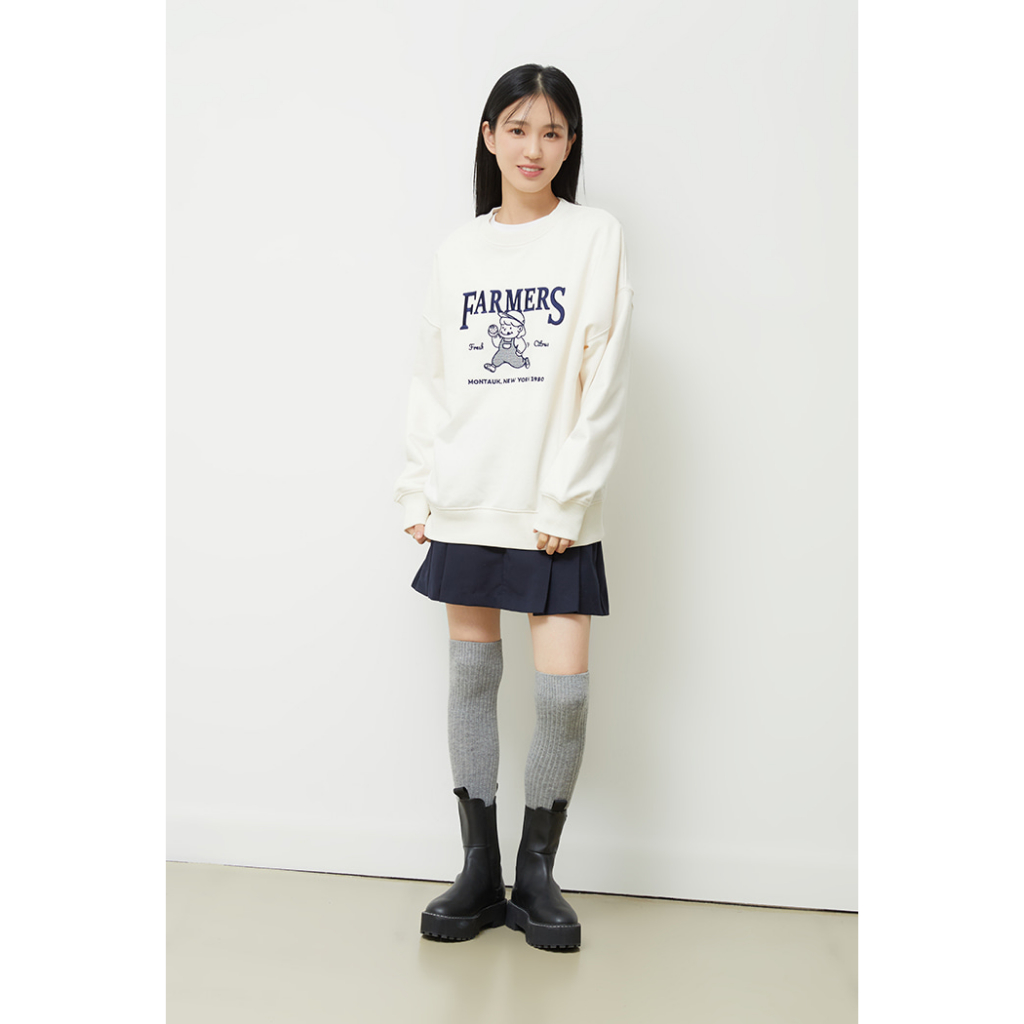 Áo thun nữ SPAO sweatshirt Cô gái bánh mì