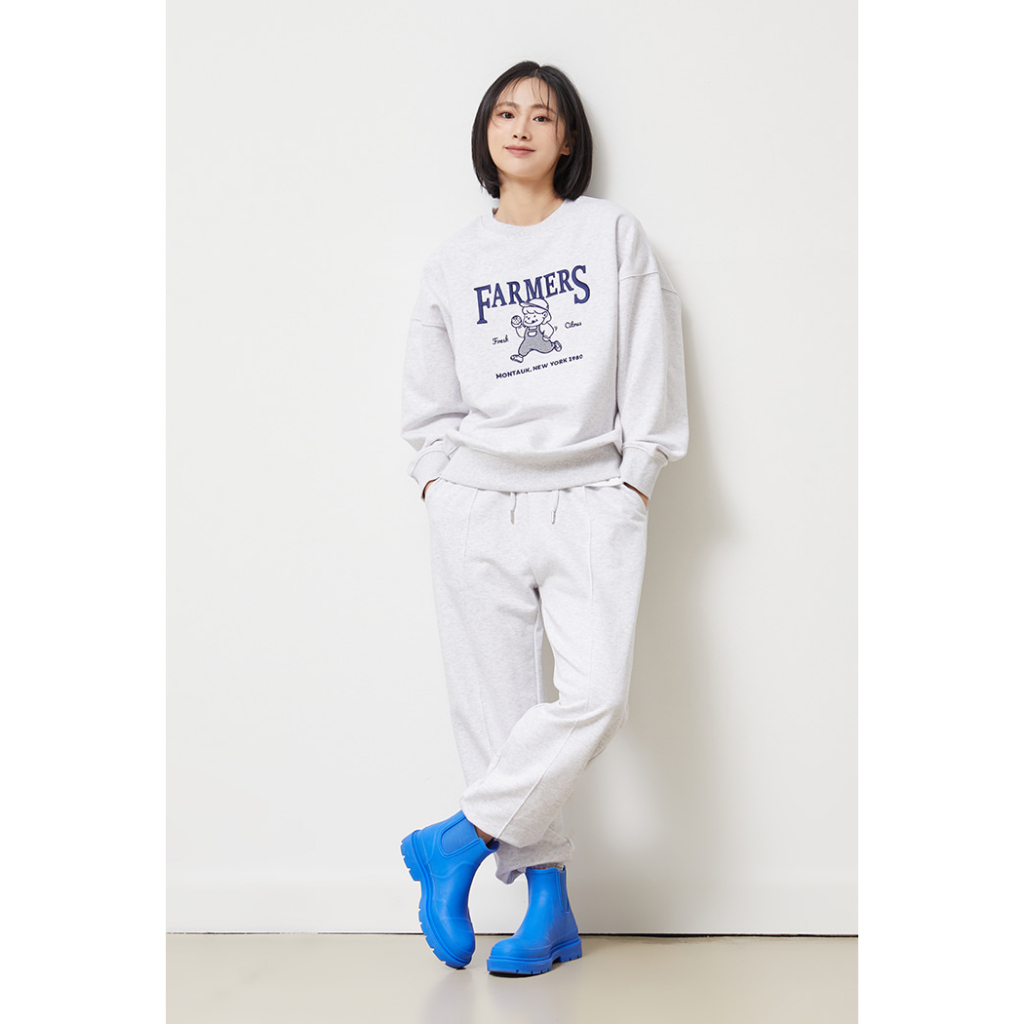 Áo thun nữ SPAO sweatshirt Cô gái bánh mì