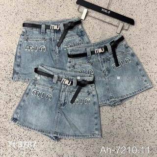 Chân váy jeans min min dáng ngắn