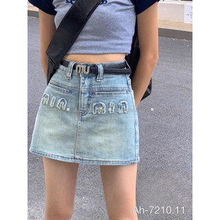 CHÂN VÁY JEANS MIN MIN DÁNG NGẮN