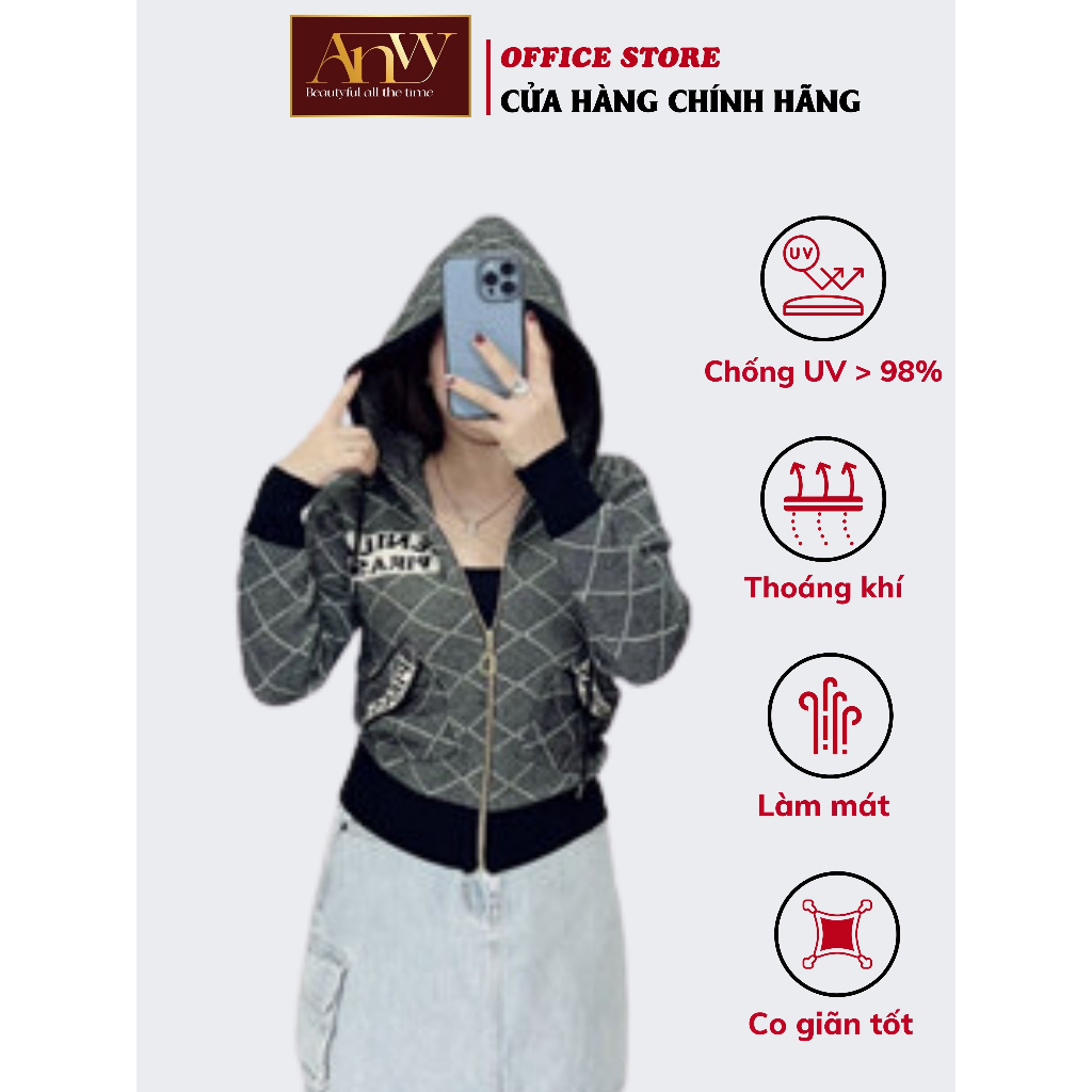 Áo Khoác Len Cao Cấp AnVy  - Khoác Len Nữ Thấm Hút Mồ Hôi Tốt - Áo Len Loại 1 Co Dãn Mạnh