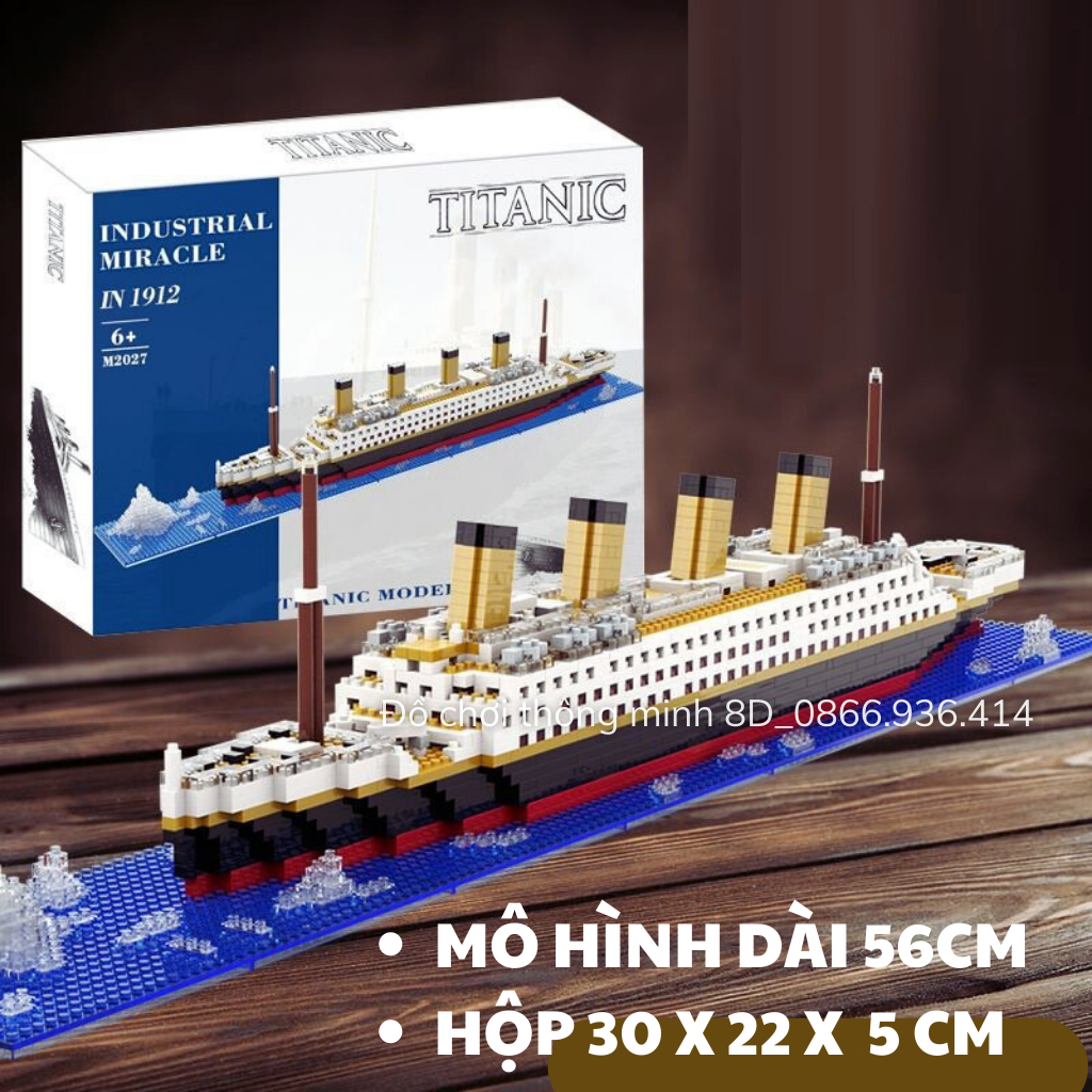Mô hình lego tàu Titanic 1878pcs - Lego cho bé từ 10 tuổi - Đồ chơi học tập phát triển tư duy