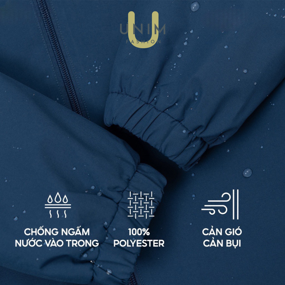 Áo Khoác Gió Nữ 2 Lớp 3C Unim Store Chống Nước Cản Bụi Ngăn Ngừa Tia UV Mũ Khóa Tháo Rời - G03