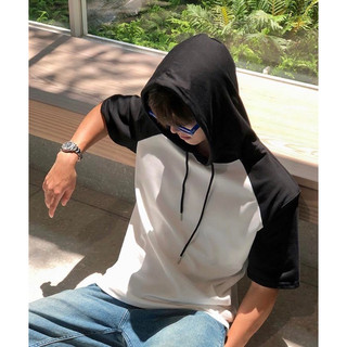Áo Thun Hoodie Raplang Unisex phối Basic ( Ảnh thật)