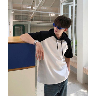 Áo Thun Hoodie Raplang Unisex phối Basic ( Ảnh thật)