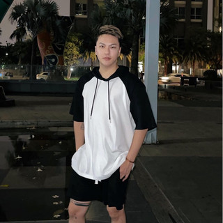 Áo Thun Hoodie Raplang Unisex phối Basic ( Ảnh thật)