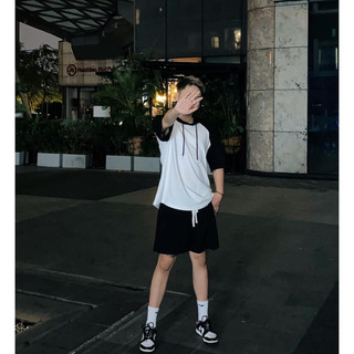 Áo Thun Hoodie Raplang Unisex phối Basic ( Ảnh thật)