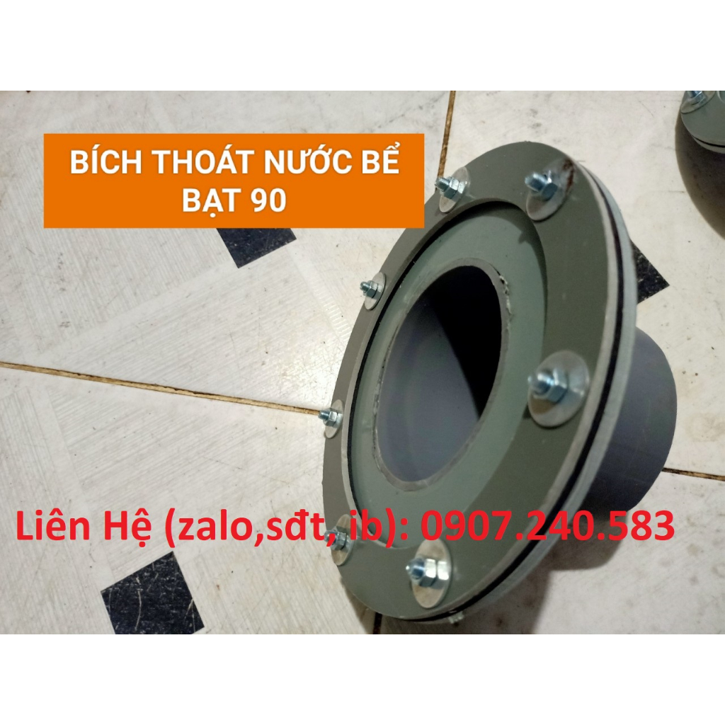 VAN XẢ MẶT BÍCH BỂ BẠT HDPE, VAN XẢ ĐÁY BỂ BẠT THOÁT NƯỚC