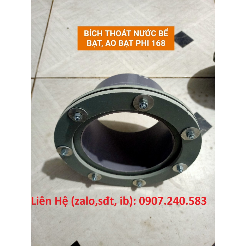 VAN XẢ MẶT BÍCH BỂ BẠT HDPE, VAN XẢ ĐÁY BỂ BẠT THOÁT NƯỚC