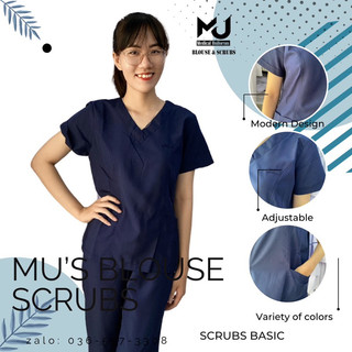 Bộ Scrubs phổ thông Bác Sĩ, quần áo phòng mổ, đồng phục phẫu thuật, đồng phục spa
