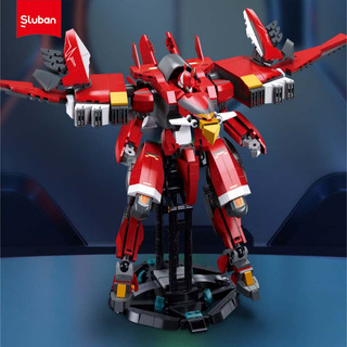 Đồ chơi Lắp ráp Mô hình máy móc Sluban Robot B1139 Hurricane Flames 1001PCS Bricks Mechanical Armor