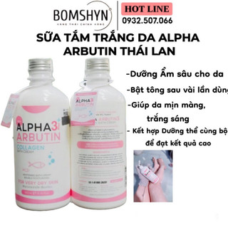 SỮA TẮM TRẮNG DA ALPHA ARBUTIN Nội địa Thái lan 350ml