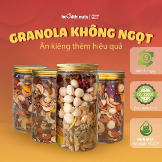 Granola không ngọt nhiều Maca, ngũ cốc siêu hạt thơm ngon chuẩn healthy cho mẹ bầu, ăn kiêng, giảm cân hiệu quả