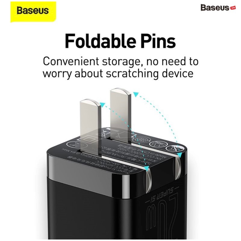 Củ sạc nhanh 20W Baseus