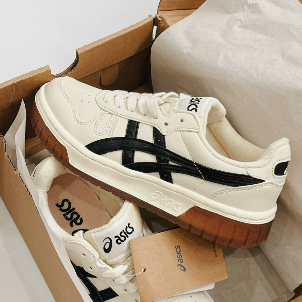 Giày Thể Thao ASICS COURT MZ “CREAM WHITE BLACK” (1203A127-750) full box kèm hộp bảo vệ