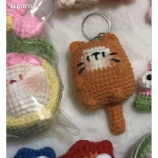 Móc khoá len bé mèo dễ thương