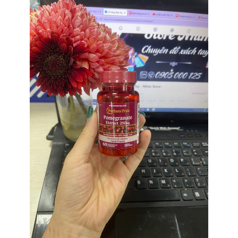 Viên chống nắng nội sinh -Bill USA  mờ nám, sáng da, ngăn ngừa lão hoá Puritan’s 250mg