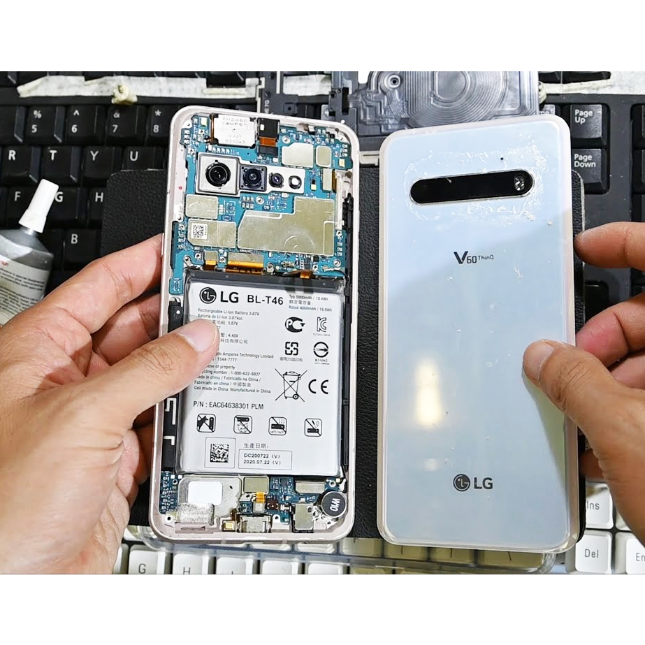 Pin thay thế dành cho LG V60 THINQ , Dung lượng chuẩn 5000mAh, Tặng Cáp sạc - Hàng cam kết Chuẩn Zin