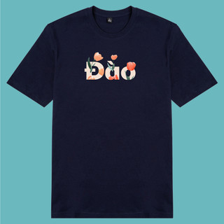 Áo thun cotton 100% unisex, phong cách thời trang hàng đầu in hình Họ người Việt - Đào