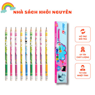 Viết chì chuốt thiên long tp-gp02- hộp 10 bút chì gỗ hb thiên long hàng chính hãng nét chì mềm mịn không độc hại