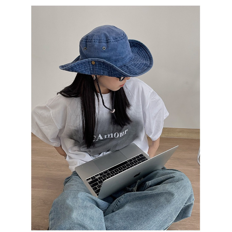 Mũ cao bồi vải bò