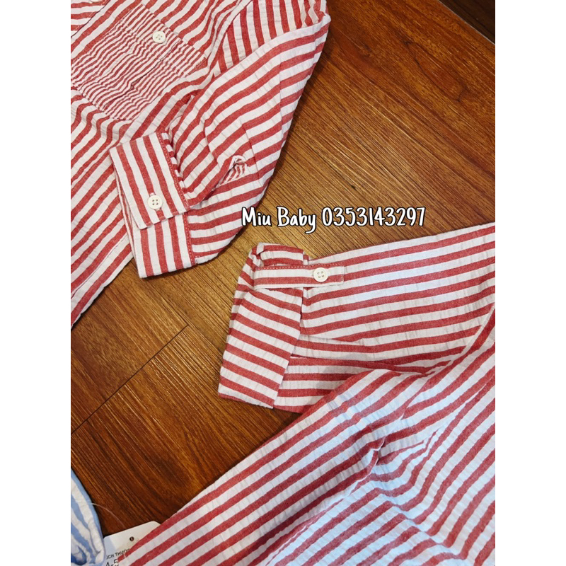 Áo sơ mi cộc + dài tay KẺ bé trai