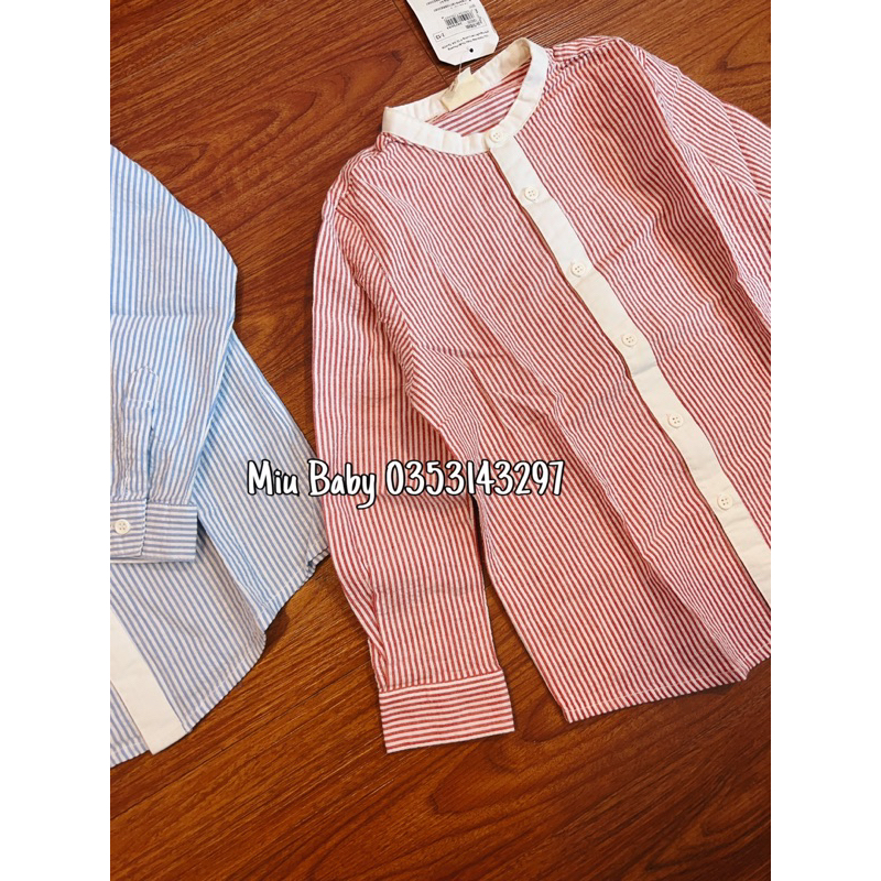 Áo sơ mi cộc + dài tay KẺ bé trai
