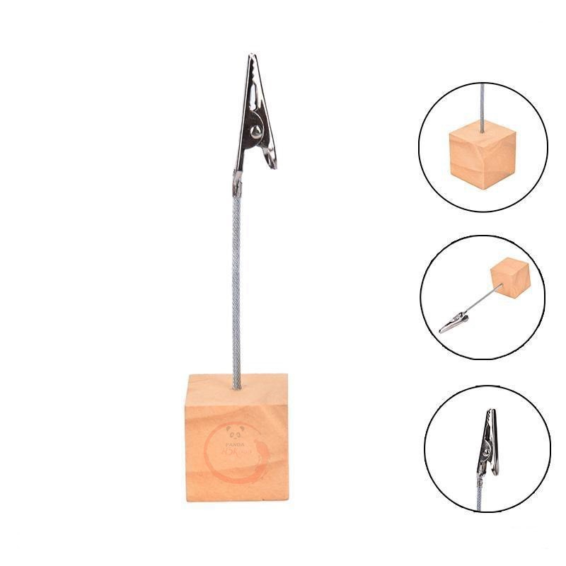 Kẹp Gỗ Treo Ảnh, Thẻ Ghi Chú Để Bàn Tiện Lợi Ktbooks
