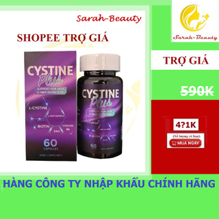 Cystine Plus-Viên uống giảm mụn, ngăn rụng tóc và giảm sắc tố Supplement Fact Cystine Plus