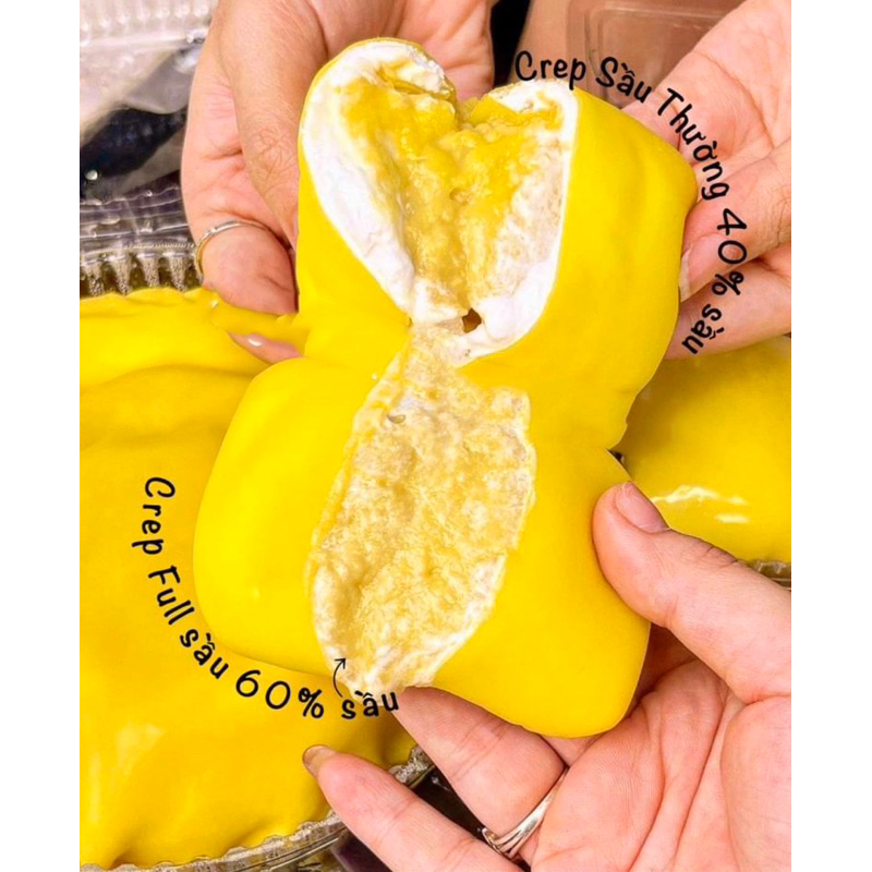 Bánh crepe sầu riêng tươi