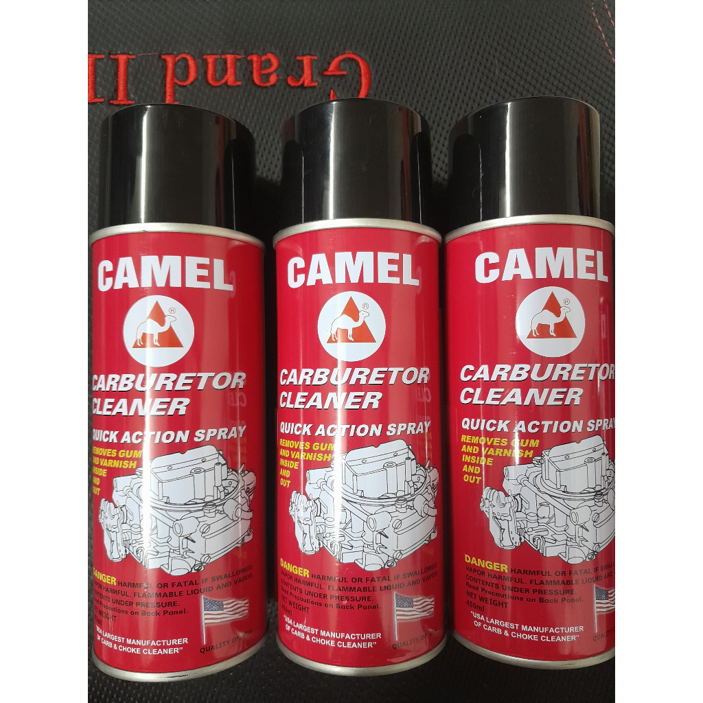 Chai xịt xúc bình xăng con vệ sinh họng ga kim phun siêu sạch CAMEL 450ml, hàng chính hãng, nước rửa chế hòa khí