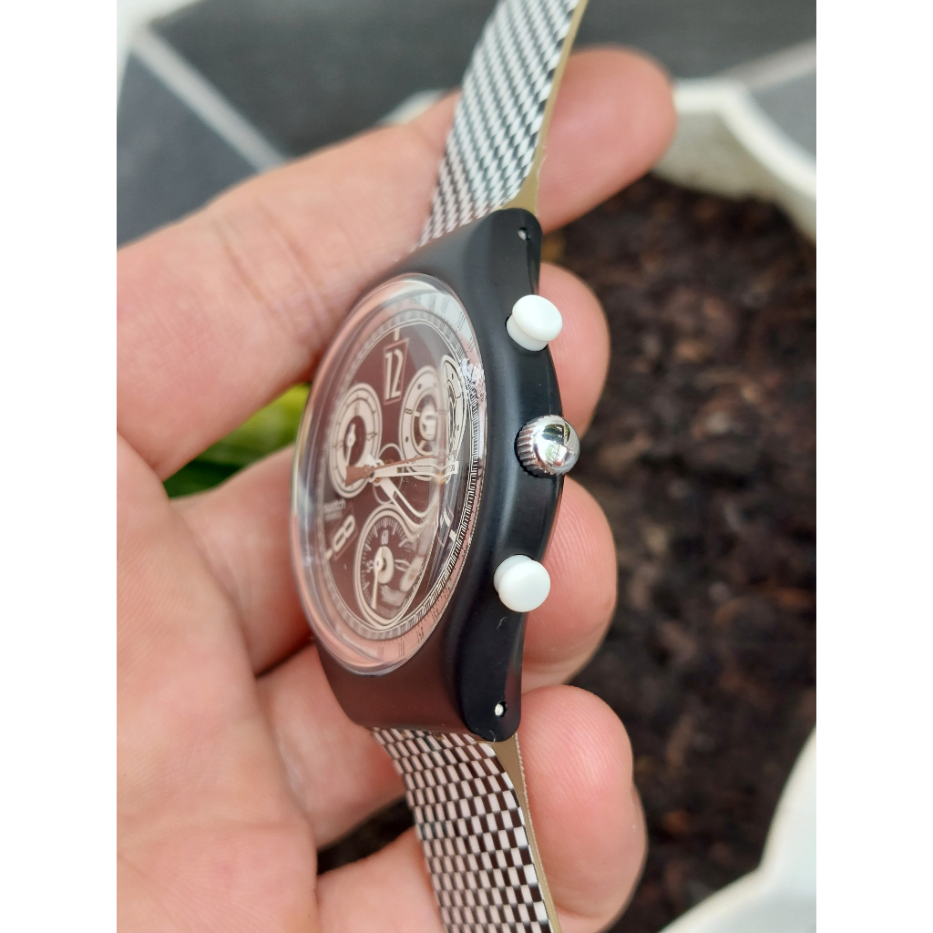 Đồng hồ nam S.watch 6 kim Thuỵ Sĩ phiên bản kỹ niệm chạy pin hàng Si