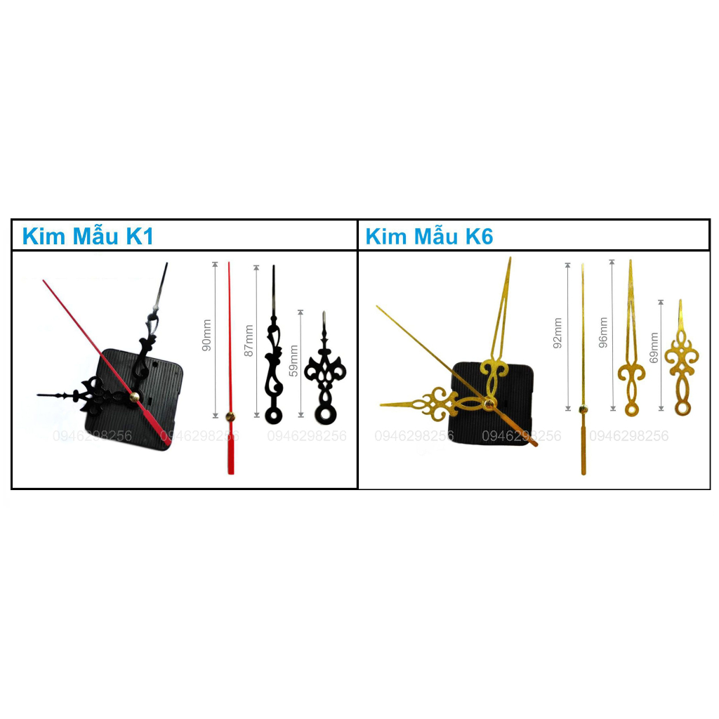 Máy đồng hồ treo tường Nhật kim trôi