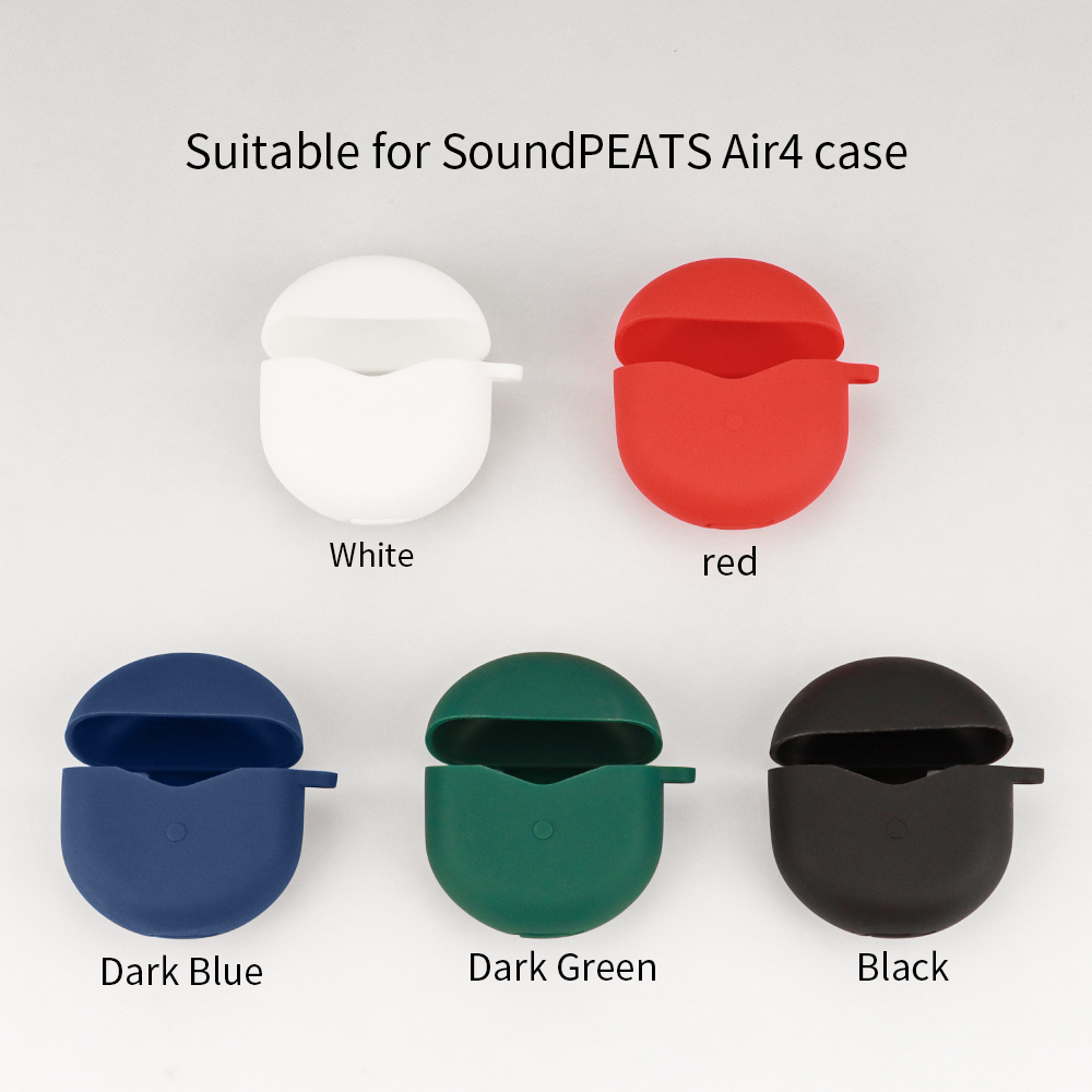 Case ốp bao silicone cho tai nghe Soundpeats Air4 / Air4 Lite - Kèm móc khóa , có nhiều màu