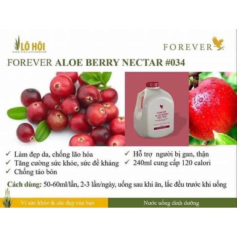 Nước Lô Hội Aloe Berry Nectar 034 FLP