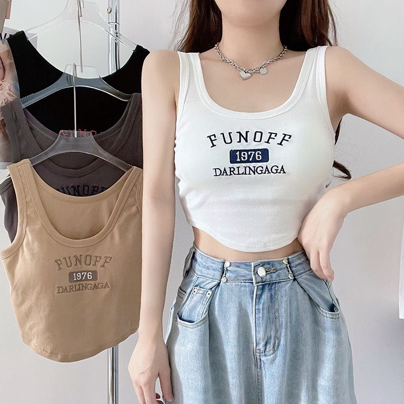 Áo Bra Nữ Dáng Crotop Trẻ trung Sẵn Đệm Ngực Tôn Dáng Siêu Brạcherry Hot 1976